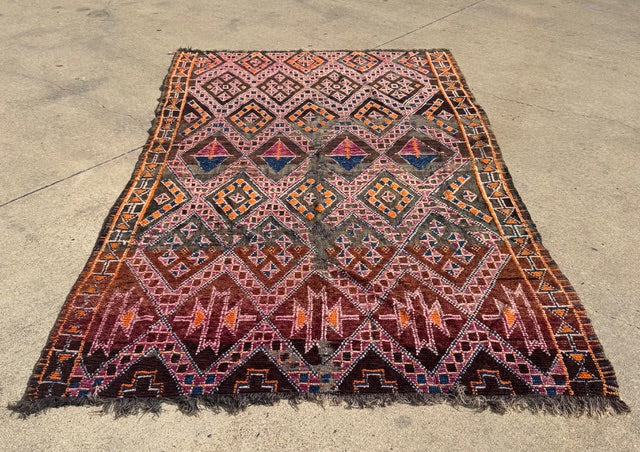 Vintage Moroccan Rug #2  75" W x 121" L