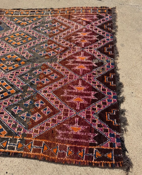 Vintage Moroccan Rug #2  75" W x 121" L