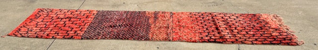 Vintage Moroccan Rug #4 41.5" W x 154" L