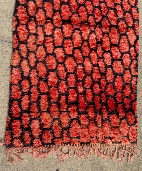 Vintage Moroccan Rug #4 41.5" W x 154" L