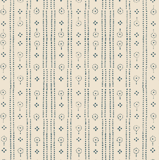 Parker & Jules Birdlip Path in Ice Navy - WP