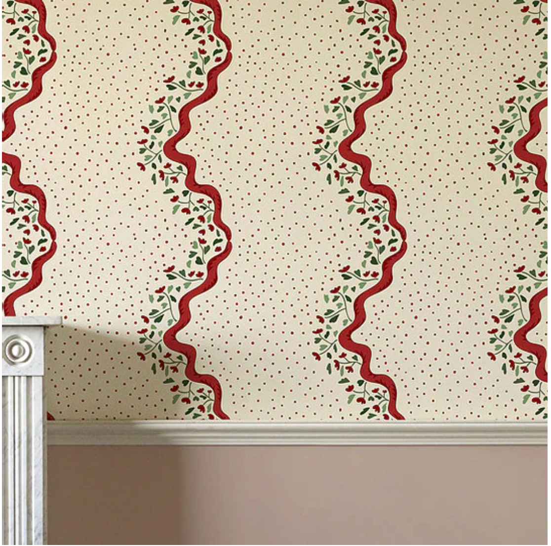 Ottoline Chintz Caroline in Red - WP