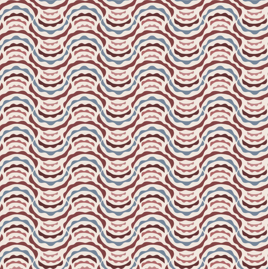 Pati Cascino Marola in Aubergine and Blue