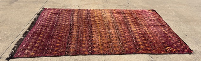 Vintage Moroccan Rug #3 74.5" W x 126" L