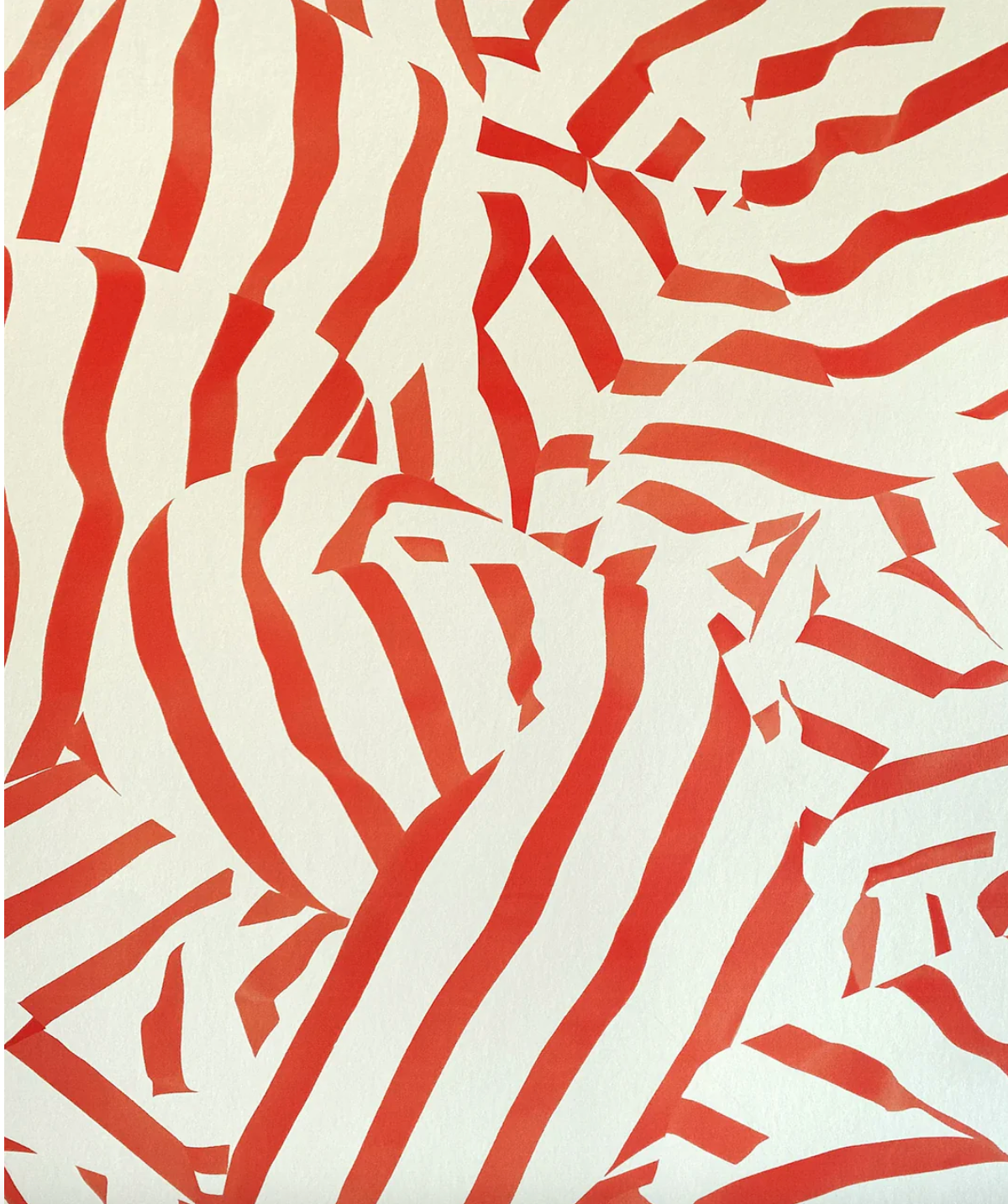 Flat Vernacular Folded in Cream Puff Wallpaper