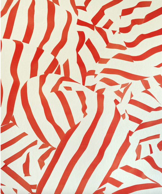 Flat Vernacular Folded in Cream Puff Wallpaper